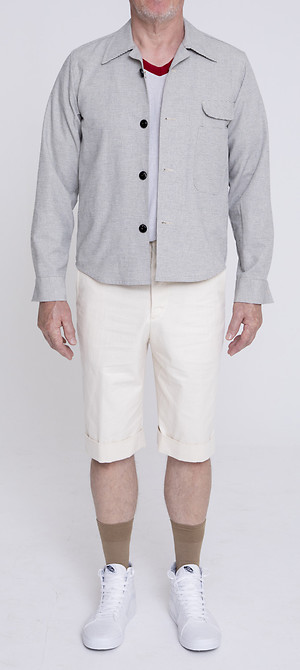 Shirt Ullrich Jacket über Gatsby Narrow Hem Shorts