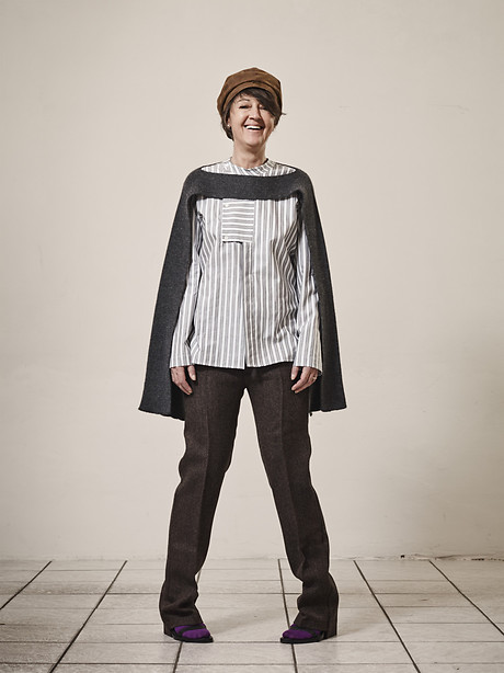 Shawl, Buttoned P-Shirt, Flat Pant Shawl, Buttoned P-Shirt, Flat Pant