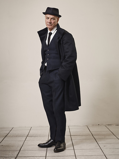 Formal Parka, Waistcoat V-Neck, Shirt Ullrich, Knitted Tie, Pleated Pants 5" Narrow Hem Formal Parka, Waistcoat V-Neck, Shirt Ullrich, Knitted Tie, Pleated Pants 5" Narrow Hem