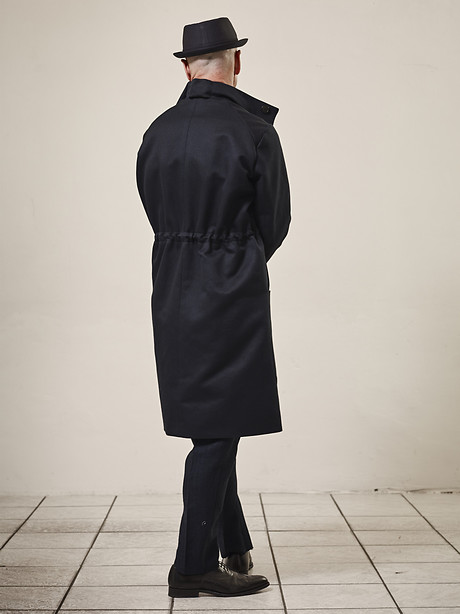Formal Parka, Pleated Pants 5" Narrow Hem Formal Parka, Pleated Pants 5" Narrow Hem