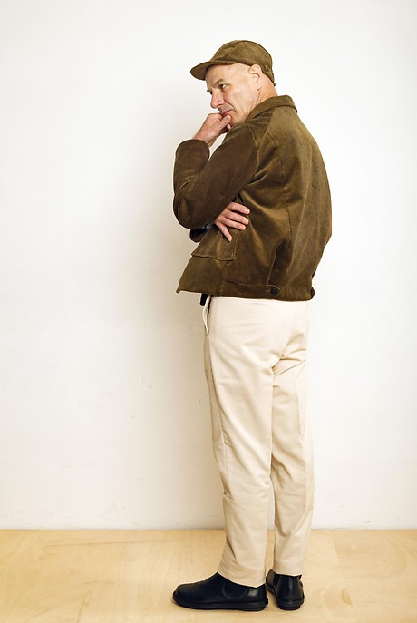 Worker Jacket, High Waisted Gatsby Narrow Hem, Cap Worker Jacket, High Waisted Gatsby Narrow Hem, Cap