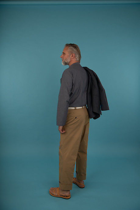 Blazer Shamrock Formal Tee with Stand Up Collar New Formal Baggy Pant Ankle Length Blazer Shamrock Formal Tee with Stand Up Collar New Formal Baggy Pant Ankle Length