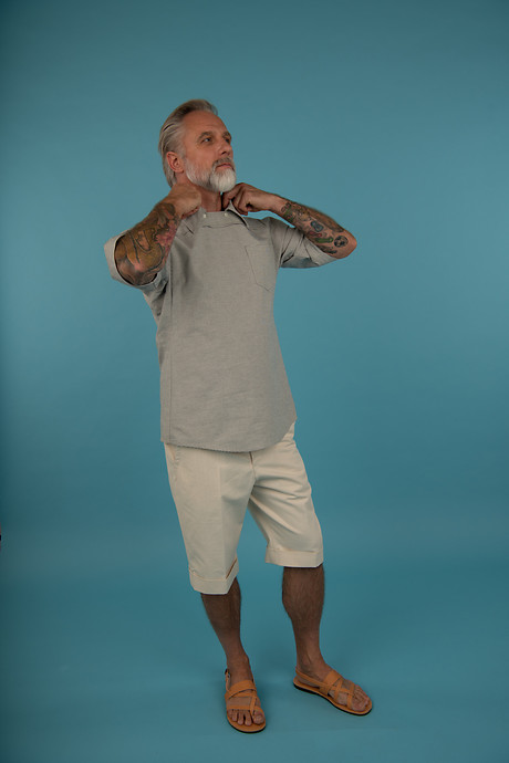 Balcony Shirt with Short Sleeve Gatsby Shorts Balcony Shirt with Short Sleeve Gatsby Shorts