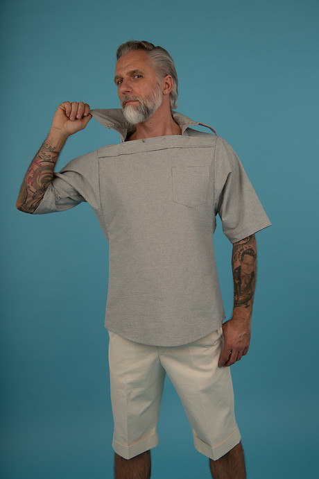 Balcony Shirt with Short Sleeve Gatsby Shorts Balcony Shirt with Short Sleeve Gatsby Shorts