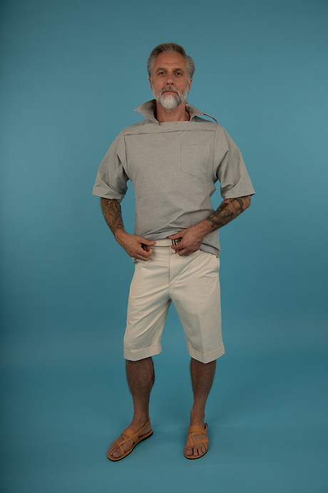 Balcony Shirt with Short Sleeve Gatsby Shorts Balcony Shirt with Short Sleeve Gatsby Shorts