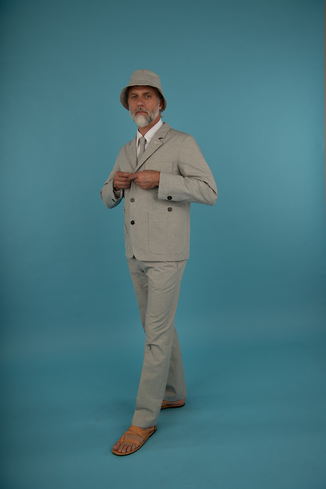 Blazer Eugen Shirt Ullrich vertically Tie Suit Pant with French Pocket Bucket Hat Blazer Eugen Shirt Ullrich vertically Tie Suit Pant with French Pocket Bucket Hat