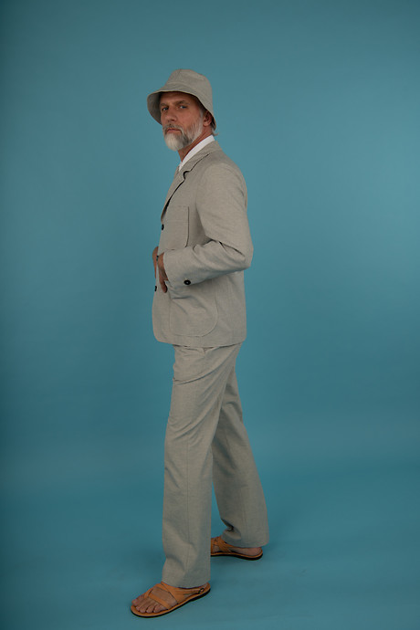 Blazer Eugen Shirt Ullrich vertically Tie Suit Pant with French Pocket Bucket Hat Blazer Eugen Shirt Ullrich vertically Tie Suit Pant with French Pocket Bucket Hat