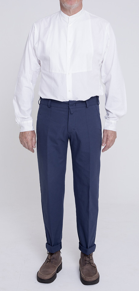 Plastron Shirt über Flat Pants 50's Plastron Shirt über Flat Pants 50's